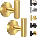 Kruodop Towel Hooks for Bathroom, 2 Packs Wall Mount Towel Holder, Stainless by Kruodop