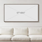 Large Framed Rustic Canvas Wall Art - Image 8