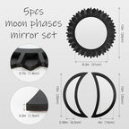 WAKOSAN Wall Mirror, Moon Phase Mirror Set, Wall Decor - Image 2