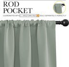 NICETOWN 2 Panels Blackout Curtains, Rod Pocket Thermal Insulated Drapes 84 - Image 2