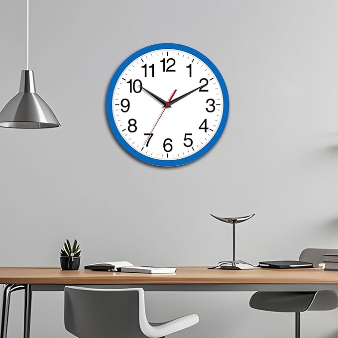 Rohioue Wall Clock Modern 8 Inch Battery Operated Silent Non Ticking Small - Image 8