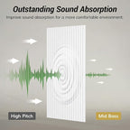 TONOR 8 Pack Large Acoustic Panels, 47.2" X 23.6" X 0.35" Acoustical Wall Panel - Image 4