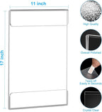 EHWINE 4 Pack 11x17 Wall Mount Acrylic Sign Holder, Wall Signs Photo Menu Flyer - Image 3