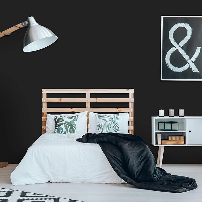 practicalWs Peel and Stick Wallpaper 23.6" x 118" Black Wallpaper Self Adhesive - Image 2