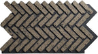 EverStone Herringbone Faux Brick Panel, 46 1/2"W x 25 1/4"H x 1"D, Ash Color by EkenaMillwork
