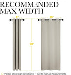 NICETOWN Room Darkening Curtain Panels 90 inches Long, Privacy Draperies - Image 7