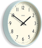 JONES CLOCKS® Studio wall Clock | Modern Round Style | 12 inch | Pale Blue | - Image 2