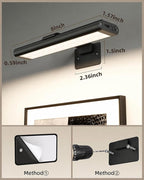 EZVALO Picture Light for Wall, Rechargeable 2400mAh Battery Lights Wireless - Image 3