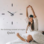 Presentime & Co Large Frameless DIY Wall Clock - Image 3