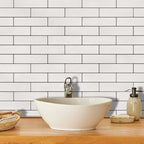 100 Old Town White Faux Brick Wall Tiles, 3D Thin Brick Veneers - Image 2
