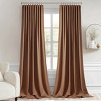 MIULEE Back Tab Blackout Curtains 108 Inch Long 2 Panels Set - Image 9