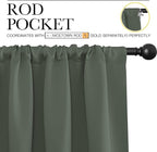 NICETOWN Blackout Curtains for Bedroom, Dark Mallard, 1 Pair, 70 by 63-inch - Image 2