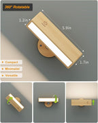 DetarZinLED Wooden Wall Sconce Battery Operated - Image 7