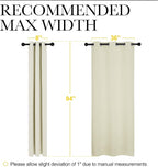 NICETOWN Long Curtains for Windows, Eyelet Top Room Darkening Panels/Drapes for - Image 6