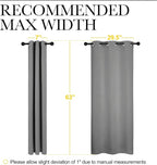 NICETOWN Silver Grey Blackout Curtain Panels - Image 5