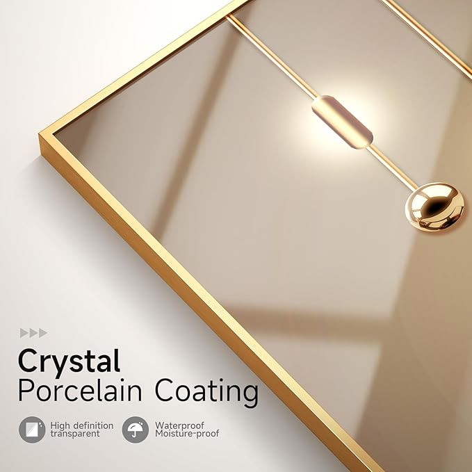 Framed Modern Luxury Gold Wall Art, Pictures - Image 6
