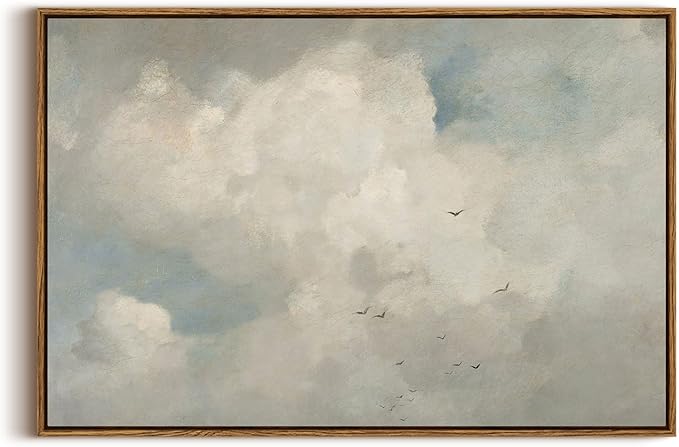 InSimSea Framed Canvas Wall Art Vintage Decor, Home Decor Classical Oil by InSimSeaArt
