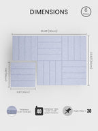 Bumusty Large Cork Board Alternative-36 x 24" Felt Bulletin Board Tiles - Image 2