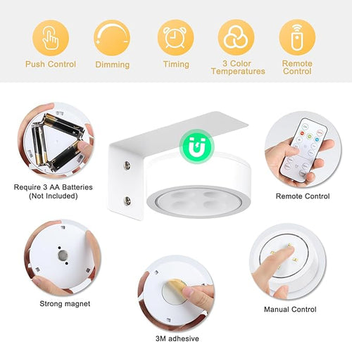 2-Pack Picture Light Battery Operated, LED Painting Lights - Image 2