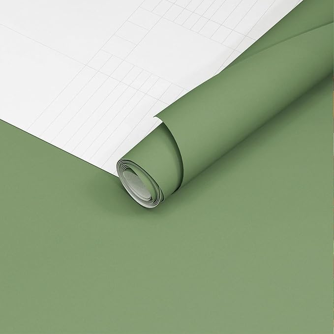 Yancorp 16"x120" Matte Grass Green Peel and Stick Wallpaper - Image 6