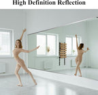 Ruomeng Home Gym Mirror, Large Frameless Body Mirror Tempered Glass - Image 5