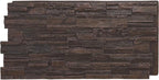 EverStone Cascade Faux Stone Panel, 48 5/8"W x 24 3/4"H x 1 1/4"D, Dark Tobacco by EkenaMillwork