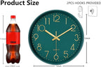 Modern Silent Wall Clock, 12 Inch Wall Clocks Battery Operated Large Number - Image 3