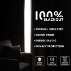 IGEMAEVE 100% Blackout Curtains 108 Inches Long - Image 7