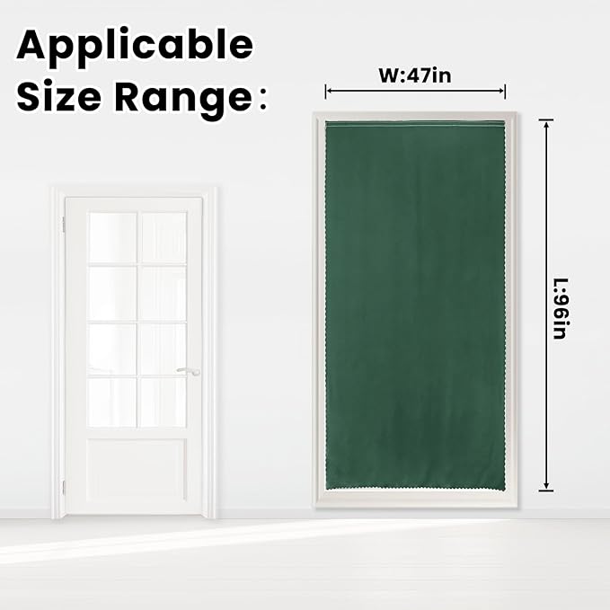 Blackout Curtains for Bedroom Sticky Curtain Blackout Window Cover Self - Image 7