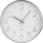 Wall Clock 10 Inch Non-Ticking Silent Modern Simple Style Round Decor Clock by BAKBRAND