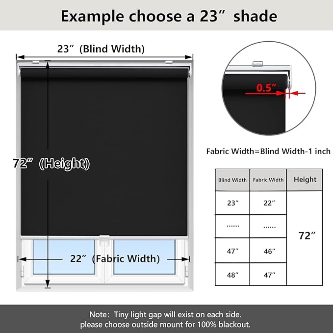 Customize Cordless Roller Shades Blackout Blinds - Image 5