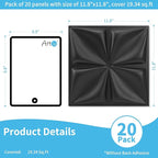 Art3d 20 Pack Decorative 3D Wall Panels, 19 Sq.Feet PVC Interior Wall Décor - Image 2