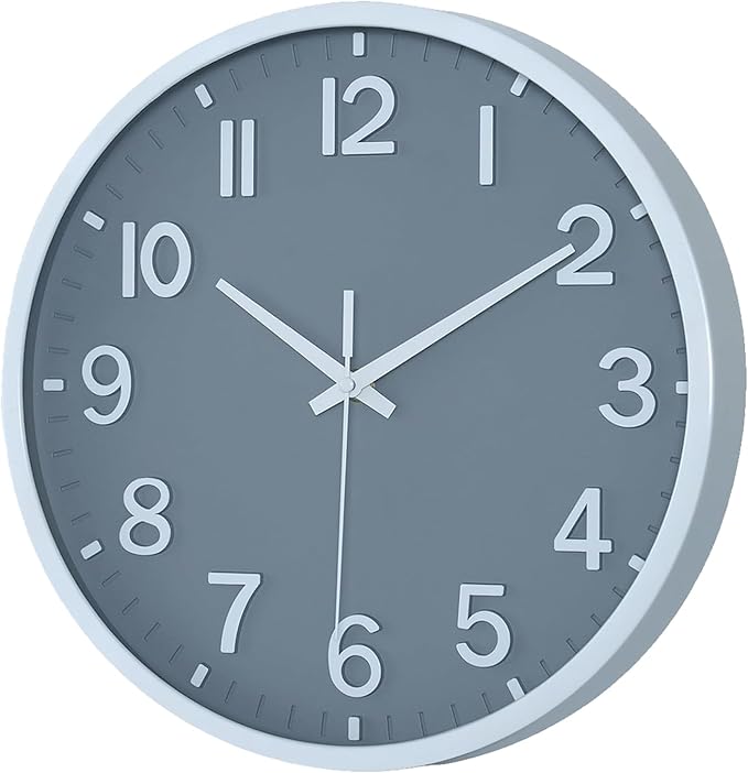 Wall Clocks Battery Operated 12 inch Modern Wall Clock, Silent Non Ticking Wall - Image 2