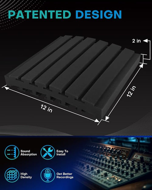50Packs Curved Sound Proof Foam Panels - Image 2