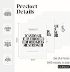 Locomiss Black and White Christian Wall Art Decor Posters, Modern Bible Verse - Image 3