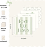 LARTSFRO Coquette Sage Green Bow Jesus Wall Art Decor Posters, Inspirational - Image 2