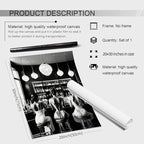 Vintage Black and White Canvas Wall Art Trendy Women Drink Cocktail Posters - Image 2