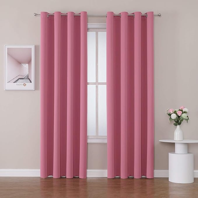 ChrisDowa Room Darkening Curtains 108 Inches Long 2 Panels Set by ChrisDowa