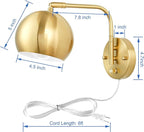 VATONI Wall Sconce with Remote Control, Plug in Wall Sconces Dimming 0-100% and - Image 6