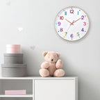 HZDHCLH Kid Wall Clocks Battery Operated, 12 inch Silent Non Ticking Modern - Image 4