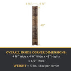 AZ Faux High-Density Polyurethane Faux Stone Flush Inside Corner - Image 3