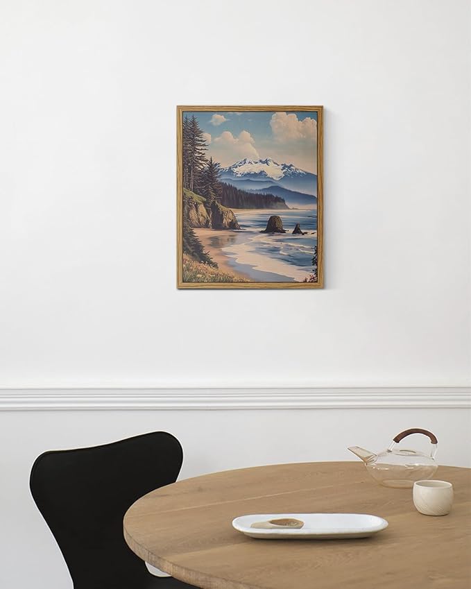 InSimSea Framed Canvas Wall Art, Vintage National Park Art - Image 7