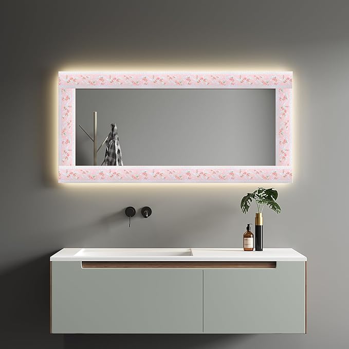 AbaBoorty Pink Flower Pattern Wallpaper Trim - Image 2