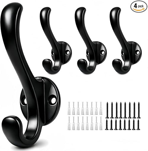 4 Pack Coat Hooks Wall Mount, Heavy Duty Wall Hooks by Unknown