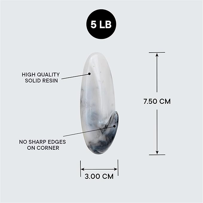 Indian Shelf Decorative Resin Adhesive Wall Hooks - Image 5