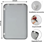 20x30 Inch Black Wall Mirror for Bathroom, Brushed Metal Framed Mirror - Image 6