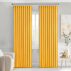 MIULEE Yellow Back Tab Blackout Curtains 84 Inch Length 2 Panels Set - Image 9