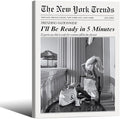 Vintage Newspaper Framed Wall Art Trendy Black and White Aesthetic Posters by FuSatisYilife