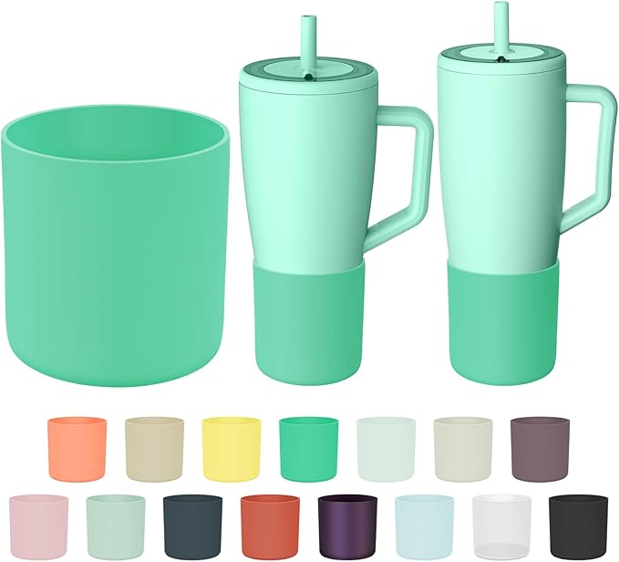 Tall Silicone Boot Compatible with Brumate Era 40 oz 30 oz Tumbler with Handle, Protective Anti-Slip & Anti-Scratches Cover Bumper Accessories