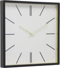 Forma Square Modern Wall Clock, Quartz Movement, Glass Face, Contemporary by STUDIODESIGNSHOME